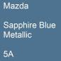 Preview: Mazda, Sapphire Blue Metallic, 5A.